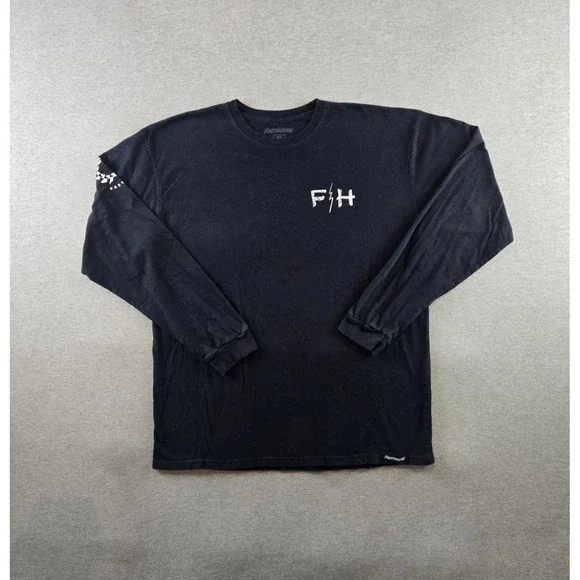 Fasthouse Shirt Mens XL Black Victory Wreath Long Sleeve Crewneck Tee Racing - Picture 2 of 8